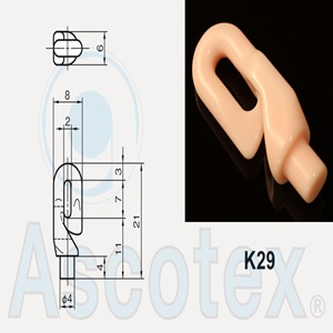 Móc Sứ Ceramic dẫn hướng trung tâm Ceramic Centre Hook Guide K29